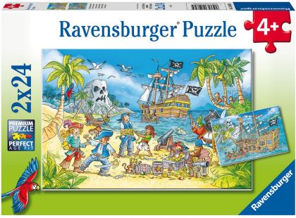 Ravensburger Puzzle Piráti 2 x 24 dílků