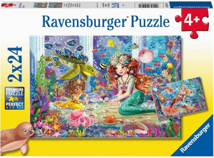 Ravensburger Puzzle 051472 Mořské víly 2x24 dílků