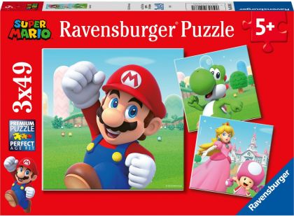 Ravensburger Puzzle Super Mario 3 x 49 dílků