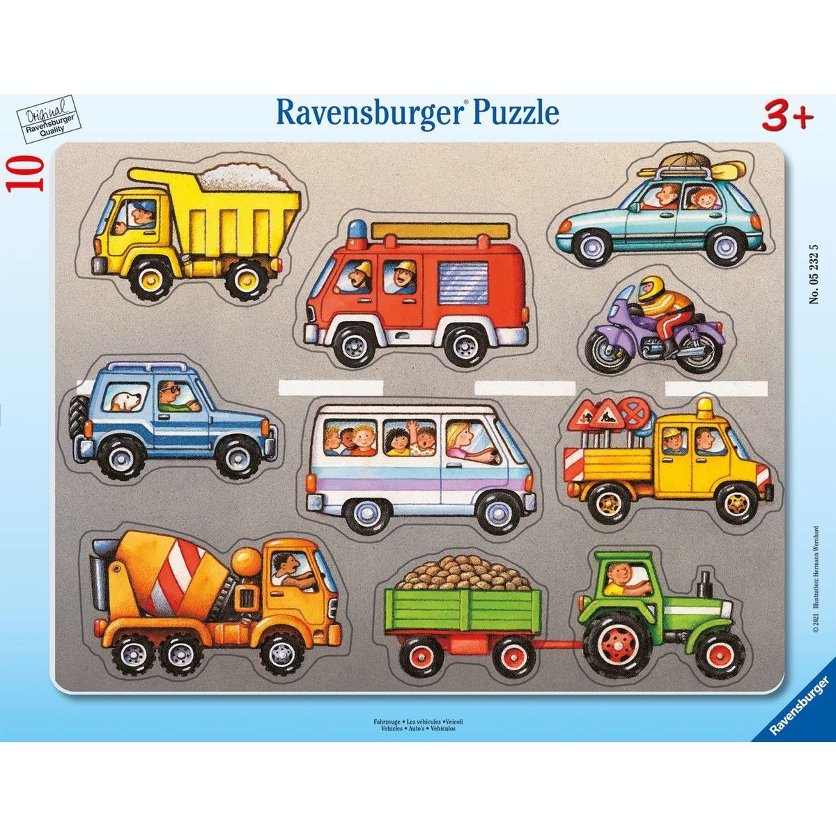 Ravensburger Puzzle 052325 Vozidla 10 dílků