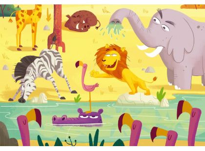 Ravensburger Puzzle & Play Dobrodružství na Safari 2 x 24 dílků