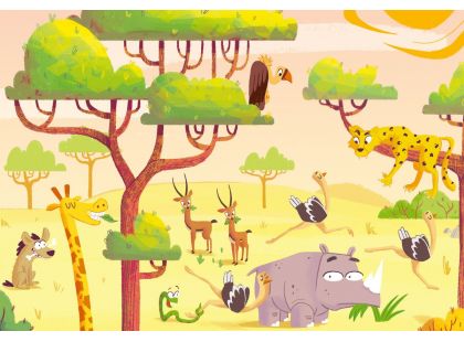Ravensburger Puzzle & Play Dobrodružství na Safari 2 x 24 dílků