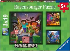Ravensburger puzzle 056217 Minecraft Biomes 3x49 dílků