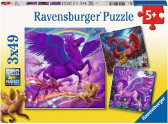Ravensburger puzzle 056781 Mýtičtí vladaři 3 x 49 dílků