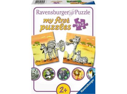 Ravensburger Puzzle 069439 Zvířecí rodinky 9x2 dílků
