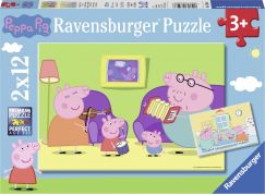 Ravensburger Puzzle Prasátko Peppa 2 x 12 dílků