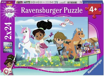 Ravensburger puzzle 078318 Nella princezna rytířů 2x24 dílků