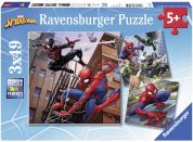 Ravensburger Puzzle Spiderman v akci 3 x 49 dílků