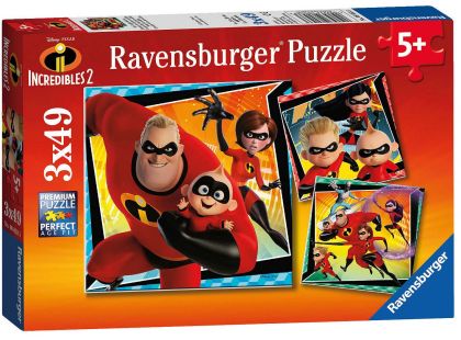 Ravensburger Puzzle 080533 Úžasňákovi 3x49 dílků
