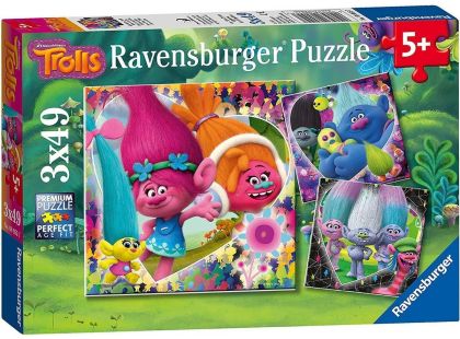 Ravensburger puzzle 080557 Trolové 3x49 dílků