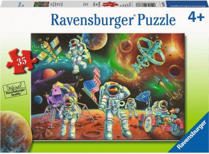 Ravensburger puzzle 086788 Přistání na měsíci 35 dílků