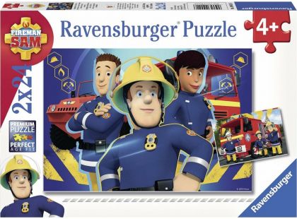 Ravensburger puzzle 090426 Požárník Sam 2x24 dílků