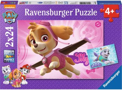 Ravensburger Puzzle Tlapková patrola 2 x 24 dílků