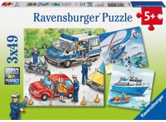 Ravensburger puzzle 092215 Policie zasahuje 3x49 dílků