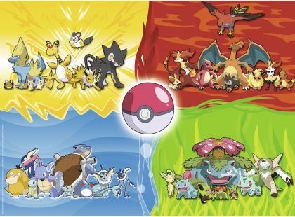 Ravensburger Puzzle Druhy Pokémonů 150 dílků