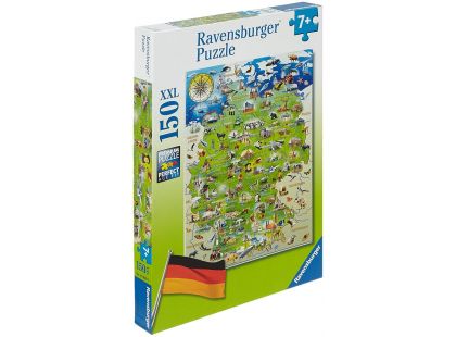 Ravensburger Puzzle 100491 Mapa Německa 150 XXL dílků