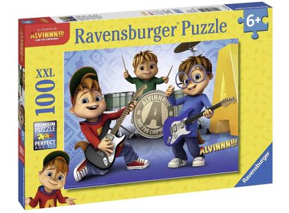 Ravensburger Puzzle 107124 Alvin, Simon,Theodore 100 XXL dílků