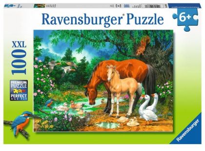 Ravensburger Puzzle 108336 Kobyly a hříbata 100 XXL dílků