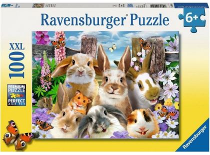 Ravensburger puzzle 109494 Zajícovo selfie 100 dílků