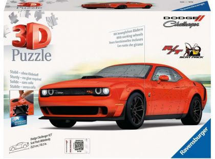 Ravensburger puzzle 112845 Dodge Challenger R, T Scat Pack Widebody 108 dílků