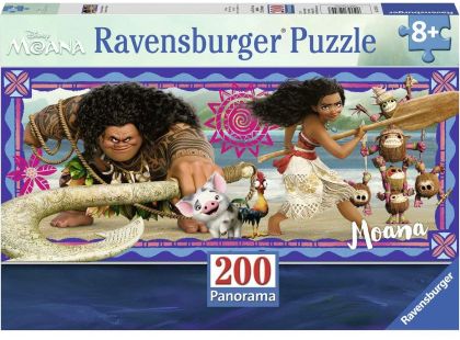 Ravensburger Puzzle 127443 Disney Moana: Dobrodružství  Vaiany 200 dílků