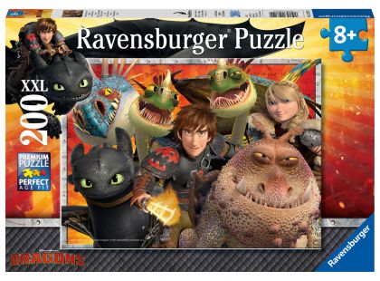 Ravensburger puzzle 128129 Jak vycvičit draka Škyťák, Astrid a draci 200 dílků