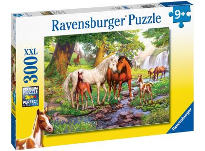 Ravensburger Puzzle Koně u řeky 300 XXL dílků