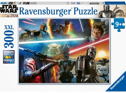 Ravensburger Puzzle Star Wars Mandalorian Křížová palba 300 XXL dílků