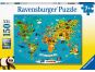 Ravensburger Puzzle Zvířecí světová mapa 150 XXL dílků 2