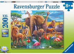 Ravensburger puzzle 132928 Zvířata u napajedla 200 XXL dílků