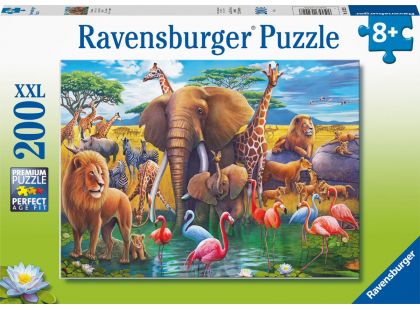 Ravensburger Puzzle Zvířata u napajedla 200 XXL dílků