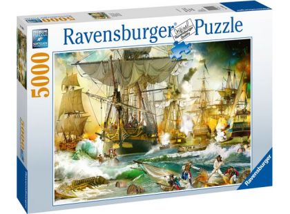 Ravensburger puzzle 139699 Velká lodní bitva 5000 dílků