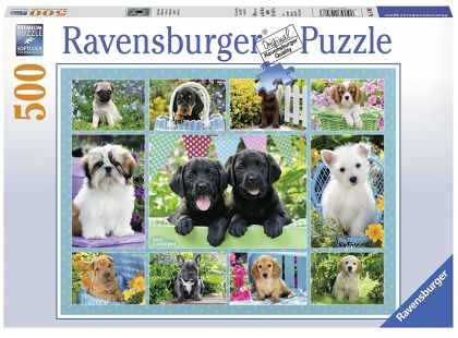 Ravensburger Puzzle 147083 Roztomilá štěňata 500 dílků