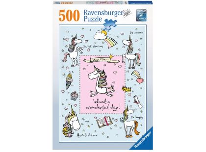 Ravensburger Puzzle 147489 Láska jednorožců 500 dílků