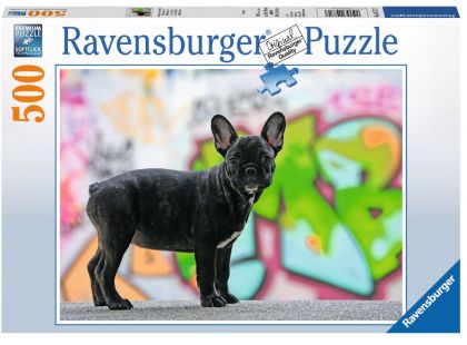 Ravensburger Puzzle 147717 Francouzský bulldog 500 dílků