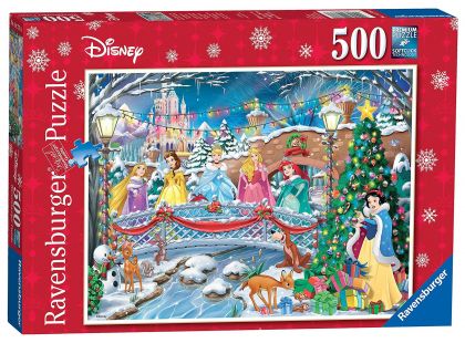 Ravensburger Puzzle 147786 Disney Princezny: vánoční oslava 500 dílků