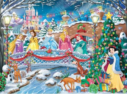 Ravensburger Puzzle 147786 Disney Princezny: vánoční oslava 500 dílků