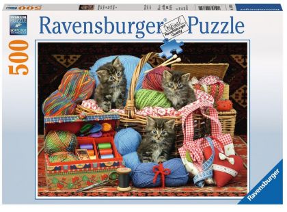 Ravensburger Puzzle 147854 Potěšení z pletení 500 dílků