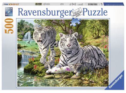 Ravensburger Puzzle 147939 Bílé kočky loupežnice 500 dílků