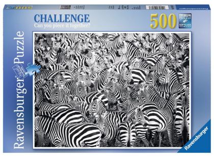 Ravensburger Puzzle 148073 Výzva pro zebru 500 dílků