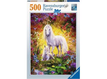 Ravensburger puzzle 148257 Jednorožec s mládětem 500 dílků