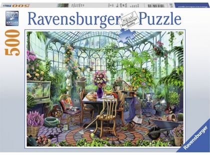 Ravensburger puzzle 148325 Ráno ve skleníku 500 dílků