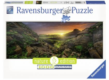 Ravensburger Puzzle 150946 Panorama Slunce na Islandu 1000 dílků
