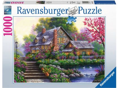Ravensburger Puzzle Romantická chata 1000 dílků