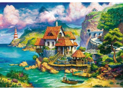 Ravensburger puzzle 152735 Dům na útesu 1000 dílků
