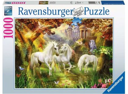 Ravensburger Puzzle Jednorožci v lese 1000 dílků