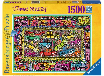 Ravensburger Puzzle 163564 James Rizzi Jsme na cestě na party 1500 dílků