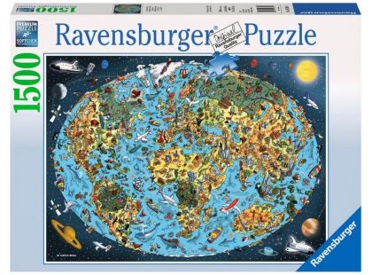 Ravensburger Puzzle 163601 Kreslená země 1500 dílků