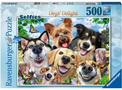 Ravensburger Puzzle Selfie psi 500 dílků