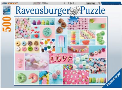 Ravensburger Puzzle Sladká koláž 500 dílků